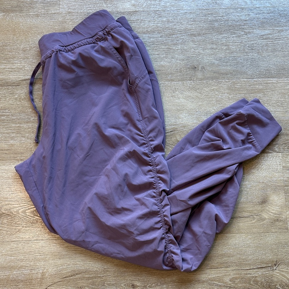 Athleta Mauve/Purple Jogger Pants - Drawstring Waist